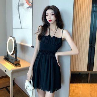 Crop Strappy A-line Dress
