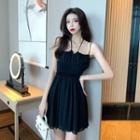 Crop Strappy A-line Dress