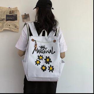Floral Print Flap Backpack