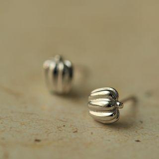 Alloy Pumpkin Earring 1 Pair - As Shown In Figure - One Size