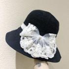 Lace Bow Bucket Hat