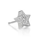 Crystal Star Earring Silver - One Size