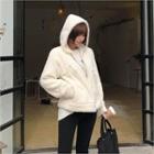 Sherpa-fleece Zip-up Hoodie
