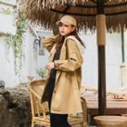 Hooded Buttoned Cotton Coat