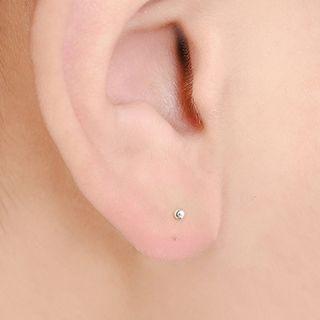 Stainless Steel Bar Earring Set Of 3 - One Size