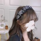 Houndstooth Hair Band Houndstooth - Black & White - One Size