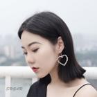 Faux Pearl Heart Earring / Clip-on Earring