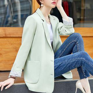 Single-breasted Paneled Blazer
