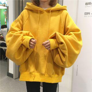 Plain Lantern-sleeve Sweatshirt