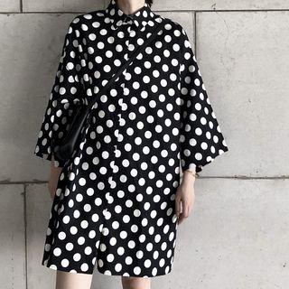 Oversized Dotted Shirt
