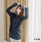 Brushed Ear-accent Hoodies