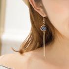 Non-matching Bead & Bar Dangle Earring Hook Earring - One Size