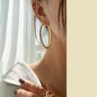 Bubble Hoop Earrings Gold - One Size