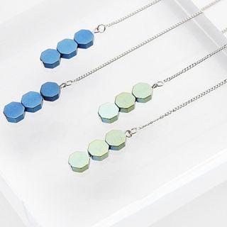 925 Sterling Silver Dangle Geometric Earring