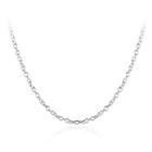 Fashion Simple Thin Necklace Silver - One Size