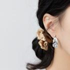 925 Sterling Silver Flower Drop Earring 1 Pair - Silver - One Size