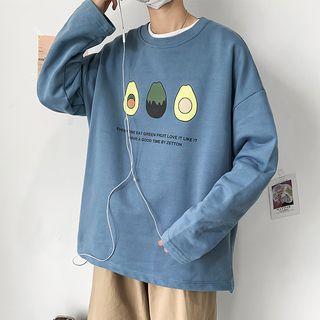 Avocado Print Long-sleeve Top