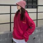 Lettering Hoodie Rose Pink - One Size