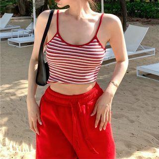 Striped Camisole Top / Sweatpants