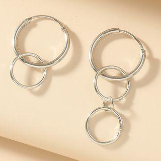 Hoop Earring 01-s134 - Silver - One Size