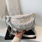 Fringed Chained Crossbody Bag