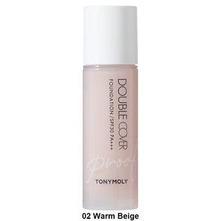 Tonymoly - Double Cover Proof Foundation - 2 Colors #02 Warm Beige
