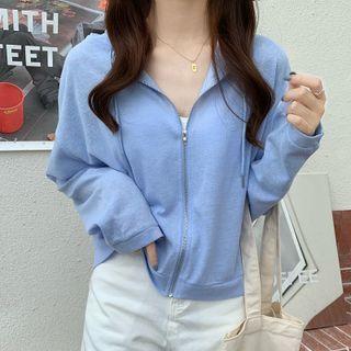 Long-sleeve Hooded Zip-up Jacket