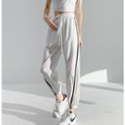 Contrast Trim High Waist Loose Fit Jogger Pants (various Designs)