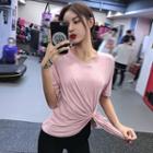 Short-sleeve Irregular Sports T-shirt