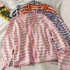 Striped Light Cardigan In 6 Colors