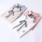 Bow Accent Pocket Detail Shirt