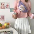 Castle Print Sling Bag As Shown In Figure - One Size