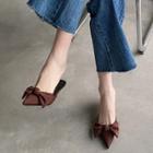 High Heel Bow Mules