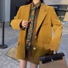 Loose-fit Blazer / Loose-fit Shirt / Mini Skirt / Tie