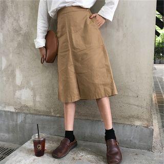 Loose-fit Linen Cotton Skirt