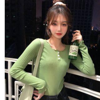 Lettuce Edge Long-sleeve Henley T-shirt