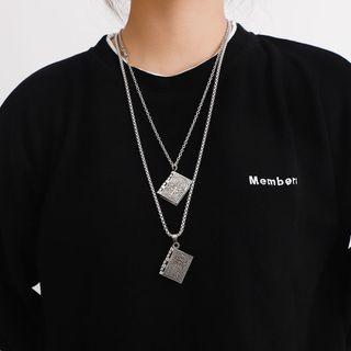 Couple Matching Bible Pendent Chain Necklace