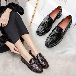 Fringe Accent Tassel Loafers