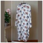 Bicycle Printed Chiffon Shirtdress