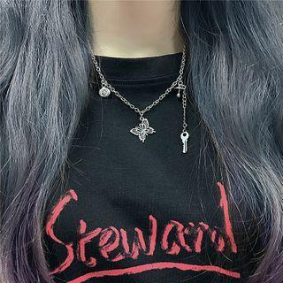 Butterfly Pendent Necklace As Shown In Figure - One Size