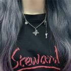 Butterfly Pendent Necklace As Shown In Figure - One Size