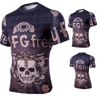 Skull Print Short Sleeve T-shirt