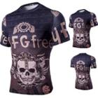 Skull Print Short Sleeve T-shirt