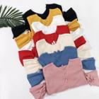 Cross Strap-back V-neck Knit Top