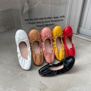Colored Banded Ballerina Flats