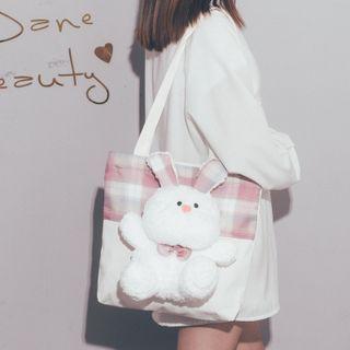 Plaid Pane Tote Bag