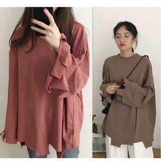 Rip Trim Long-sleeve T-shirt