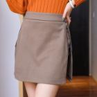 Side Zip Plain Skorts