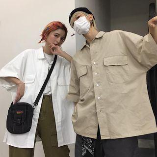 Couple Matching 3/4-sleeve Oversize Shirt