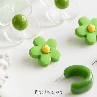 Flower / Open Hoop Earring Earring